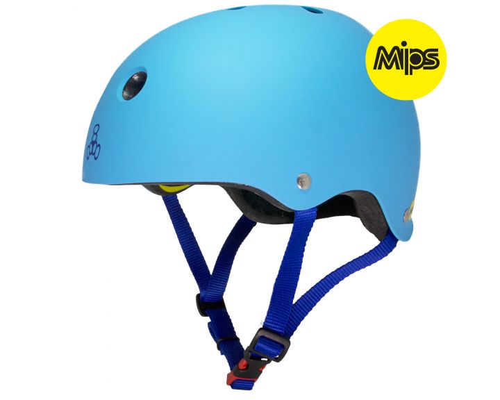 Triple 8 Dual Certified MIPS Helmet - Hyper Blue Matte