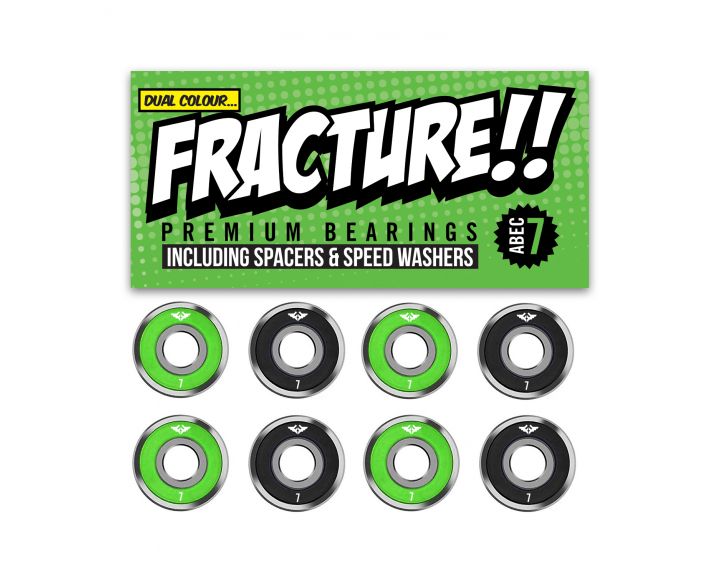 Fracture Premium Abec 7 Green/Black Bearings