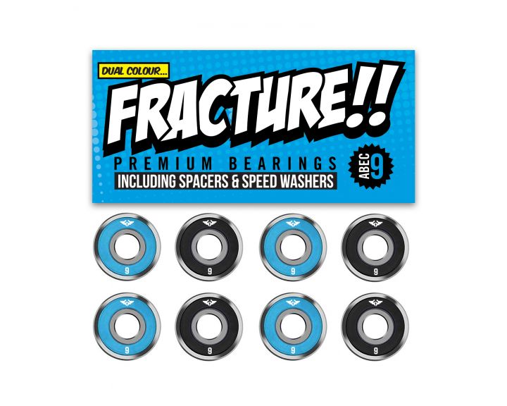 Fracture Premium Abec 9 Blue/Black Bearings