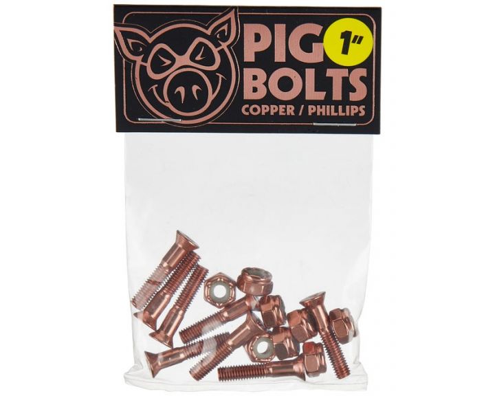 Pig Copper 1" Phillips Bolts