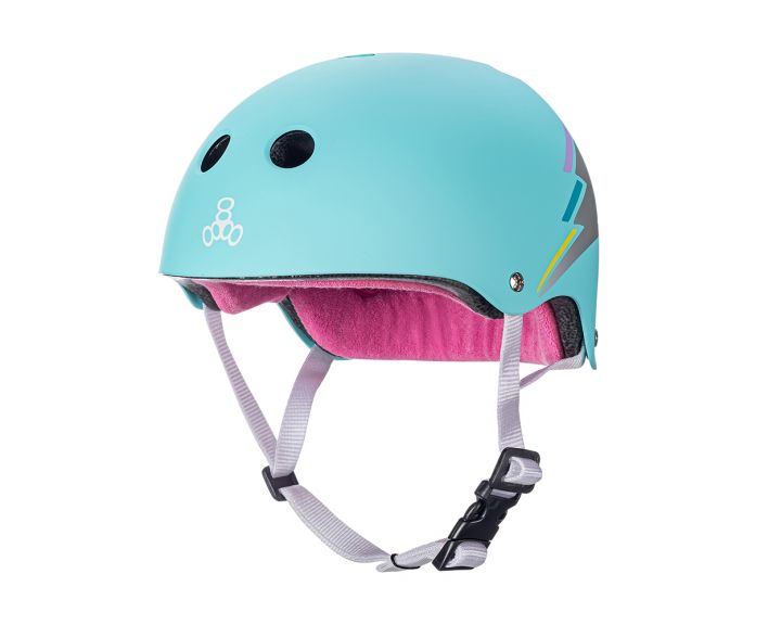 Triple 8 THE Certified Sweatsaver Helmet - Teal Hologram