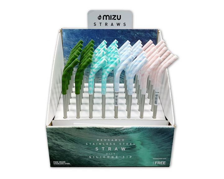 Mizu Straw Set Retail Display