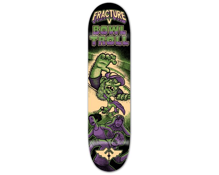 Fracture x Jon Horner Bowl Troll Deck - 8.25