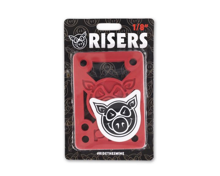 Pig Piles Shockpads 1/8" Risers Red