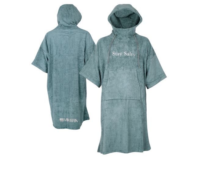 Manera Bamboo Poncho - Steel