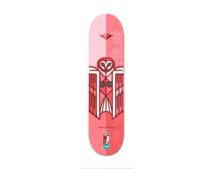 Fracture x Jono Wood Deck Red 8.0