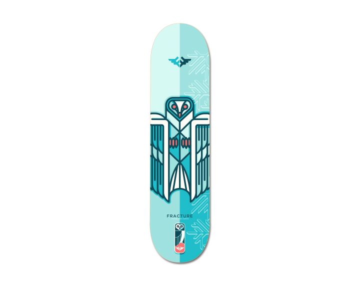 Fracture x Jono Wood Deck Blue 8.0