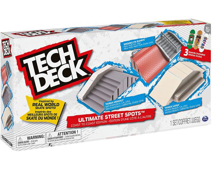 Tech Deck Ultimate Street Spots - 4 Pack
