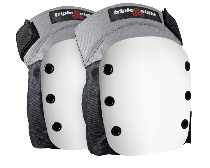 Triple 8 Street Knee Pads - Grey/White 