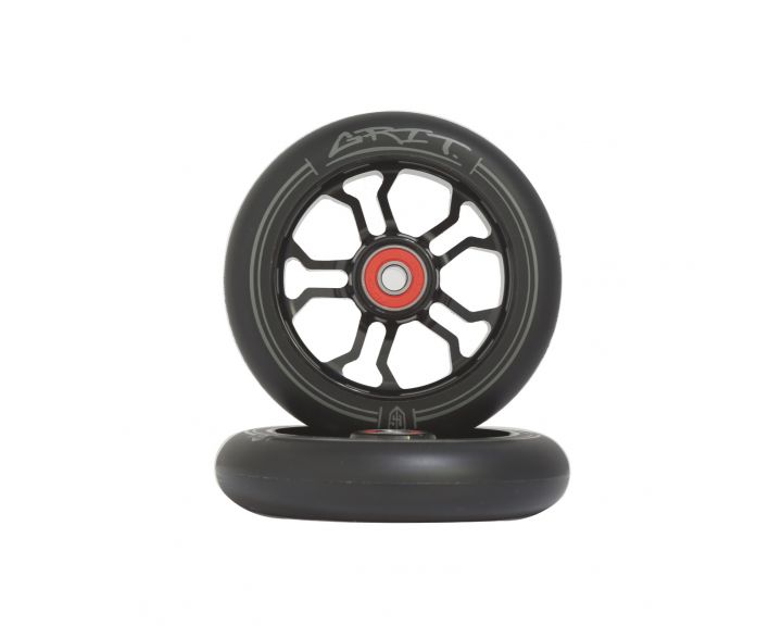 Grit Wheels 10R 110mm Black/Black (Pair)
