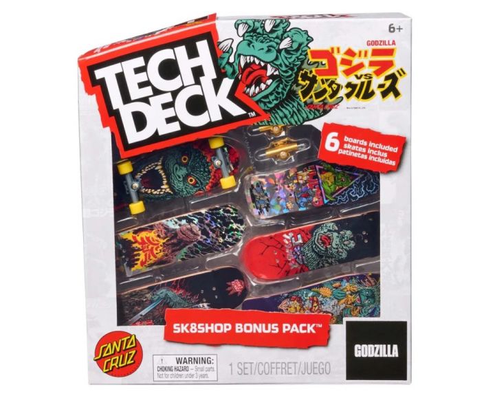 Tech Deck Godzilla Sk8shop Bonus Pack - 6 PK